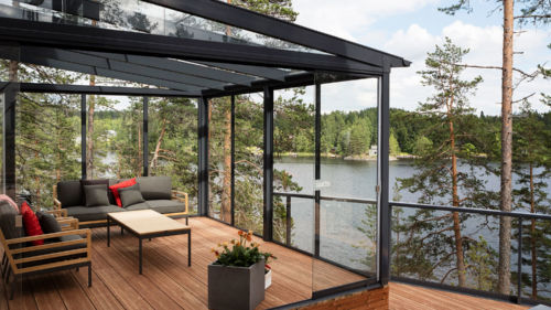 Inglasning terrass Uppsala